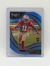 2020 Panini Select - Field Level Brandon Aiyuk #366 Light Blue Prizm Die-Cut RC