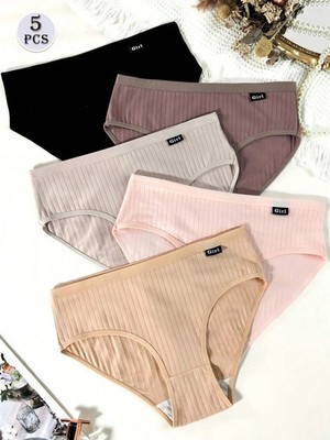 5er Pack Damen Slips Atmungsaktive und Bequeme Basic Höschen für Jeden Billig24