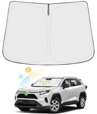 Windshield Sun Shade for 2019-2024 2025 RAV4 Accessories Thicken 6-Layer Fol.