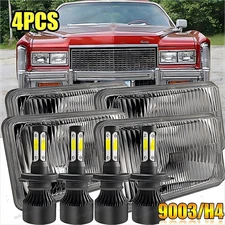 4X 4x6" LED Headlights Hi/Lo Beam DOT For 1976-1985 Cadillac Eldorado Biarritz