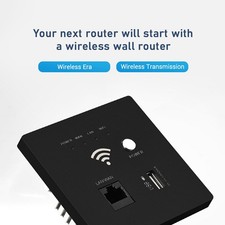 N- In-Wall Wireless WiFi Router 300M AP Access Point WiFi Router USB-Charging