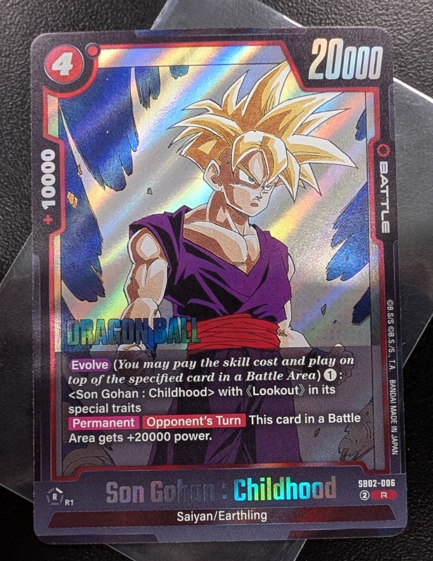 Son Gohan Childhood SB02-006 SSJ Manga Booster Dragon Ball Card