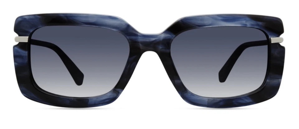 Gafas de sol Derek Lam para mujer Nana azul mármol talla 55-19-140 hechas en Japón Foto 2 de 4