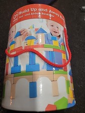 Hape Build Up And Away Blocks. 81 Pieces
