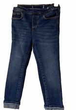 Girls Old Navy Skinny Jeans Sz 4 Blue Adj. Waist Excellent Condition 