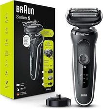 Braun Electric Razor for Men, Waterproof Foil Shaver, Series 5 5050cs, Wet & Dry