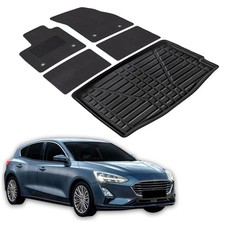 Set Tappeti Velluto e Vasca Baule per Ford Focus 4 Dal 2018 5-P. Berlina