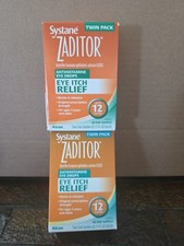New Twin Pack Systane Zaditor Eye Drops 2.5mL Bottles Each Box Exp 03/26  01/27