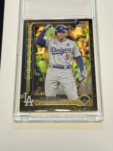 2025 Gilded Freddie Freeman #3/5 Dodgers