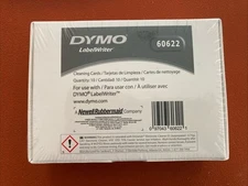 DYMO LabelWriter Cleaning Cards 60622, New/Sealed, 10 Per Box