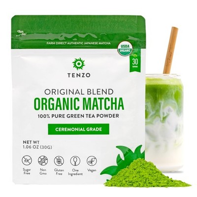 Tenzo Tea Matcha Green Powder, 1.06 Ounce, Organic, Original Blend, Ceremonia...