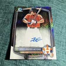 2025 Bowman Draft Chrome - Xavier Neyens - Mojo Refractor On Card Prospect Auto