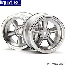 Hpi 3820 Vintage 5-spoke Wheels 31mm Matte Chrome 2 Hpi 3820 Vintage 5-spoke Wheels 31mm Matte Chrome 2