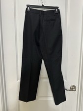 Boys Izod Black Uniform Pants Adjustable Waist Size 12