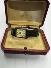 Vintage Must De Cartier Tank Argent 925 Lady Roman Great Condition Box 3