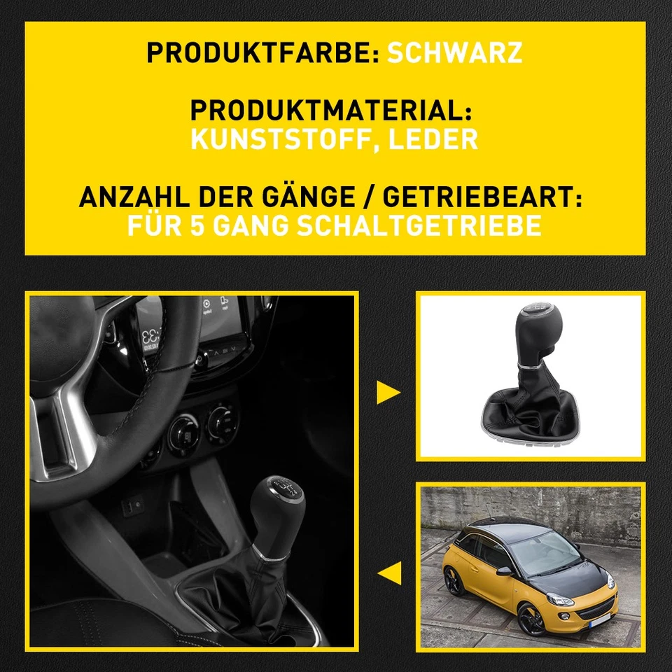 5-Gang Schaltknauf Schalthebel 55496814 Für Opel Corsa D  Adam M13 Corsa E X15 - Bild 2 von 4