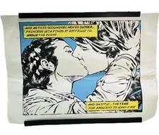 Star Wars Art Print The Kiss Leia Han Comic Pop Art Signed Numbered 33/100