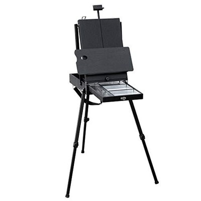 Falling in Art Black Portable French Easel Box Adjustable Metal Tripod