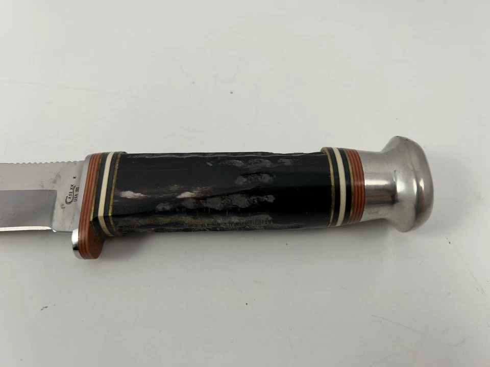 CASE XX BH65-5 SS BUFFALO HORN HUNTER w/ SHEATH - Image 4 of 4