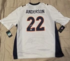 Denver Broncos C.J. Anderson #22 Signed Football Jersey - JSA Authenticated
