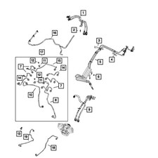68367544AD Mopar Fuel Hose Gas for Jeep Gladiator 2021