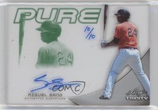 2013 Leaf Trinity Pure Auto Green 10/10 Miguel Sano #P-MS1 Auto 0b2