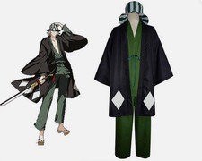 Anime Bleach Urahara Kisuke Cosplay Costume Full Set Halloween Party Outfit Suit