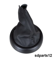 Schaltsack Manschette Kunstleder Schwarz + Rahmen für MINI Cooper R50 R53 R52