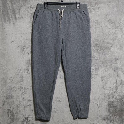 Linksoul Jogger Pants Mens XL Gray Fleece Tempus Fugit Tapered Comfort Sweatpant