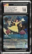 Disney Lorcana Belle Strange But Special First Chapter 214/204 Enchanted CGC 10