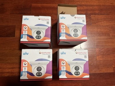 UNV ColorHunter 4MP IP Camera Built-in SD Card Slot Warm Light LEDs PoE