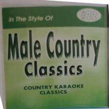 MALE COUNTRY CLASSICS KARAOKE CD G CKC-22 17 TRACKS NEW IN PLASTIC SLEEVE