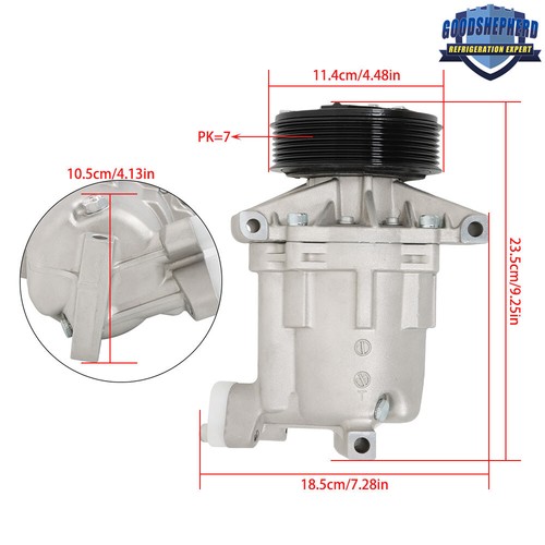 A/C Compressor + Clutch 57887 For Nissan Tiida Versa 1.8L DOHC 2006 2007-2010 - Picture 6 of 10