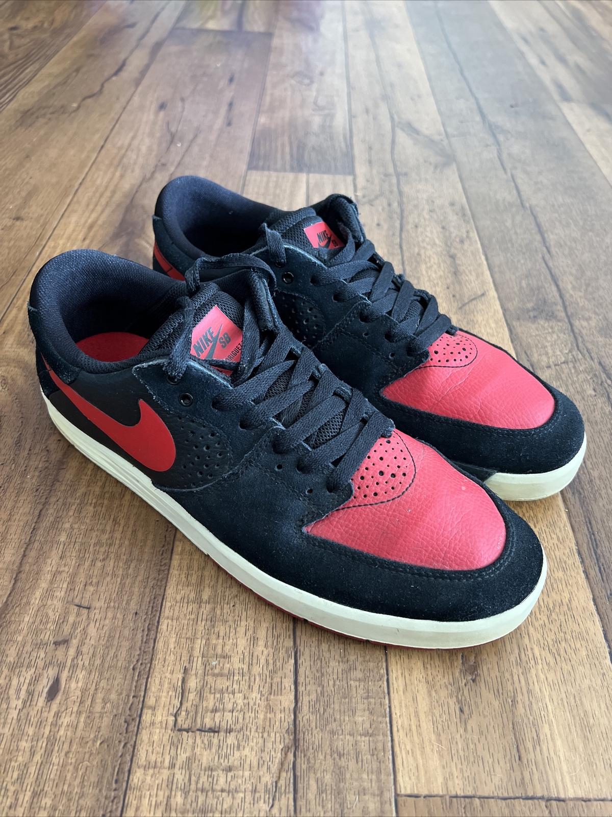 Nike Lunarlon Paul Rodriguez 7 Shoes Size 10.5 Black/Red 599662-061 | eBay