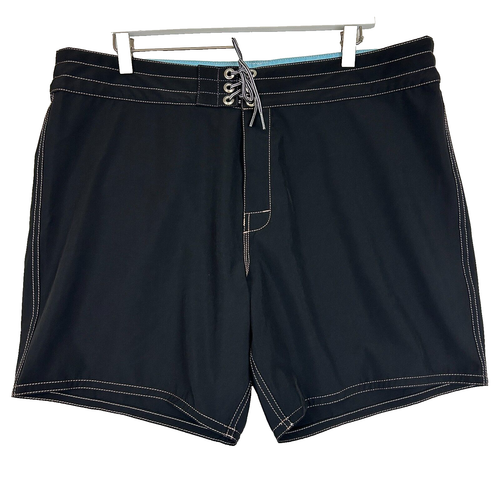 birdwell beach britches black classic 6.5" inseam size 38 poly spandex