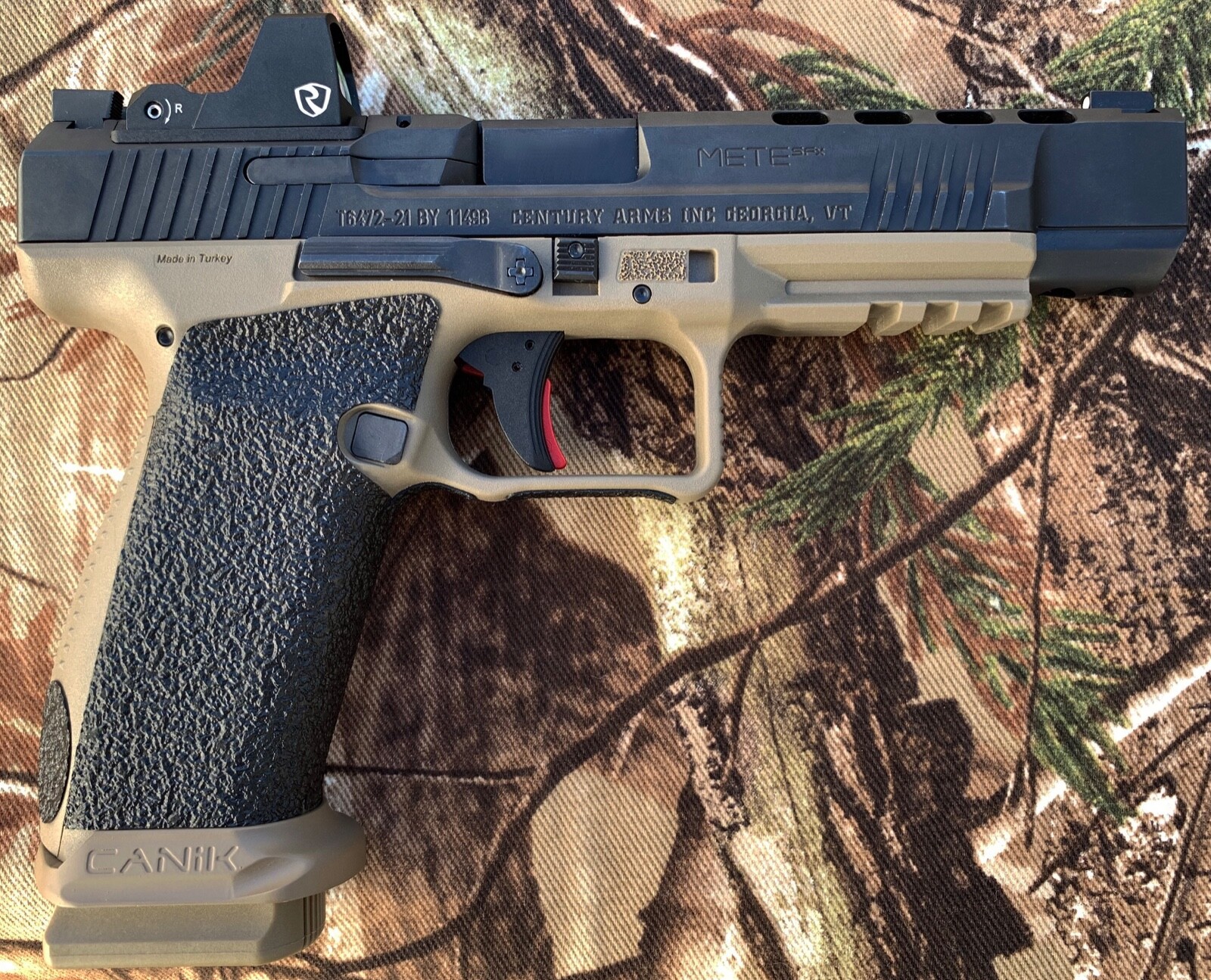 Tractiongrips rubber grip tape overlay for Canik METE & Rival with Mag