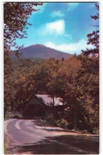 Postcard Mt. Liberty & Covered Bridge, New Hampshire Unposted VTG VPC02.