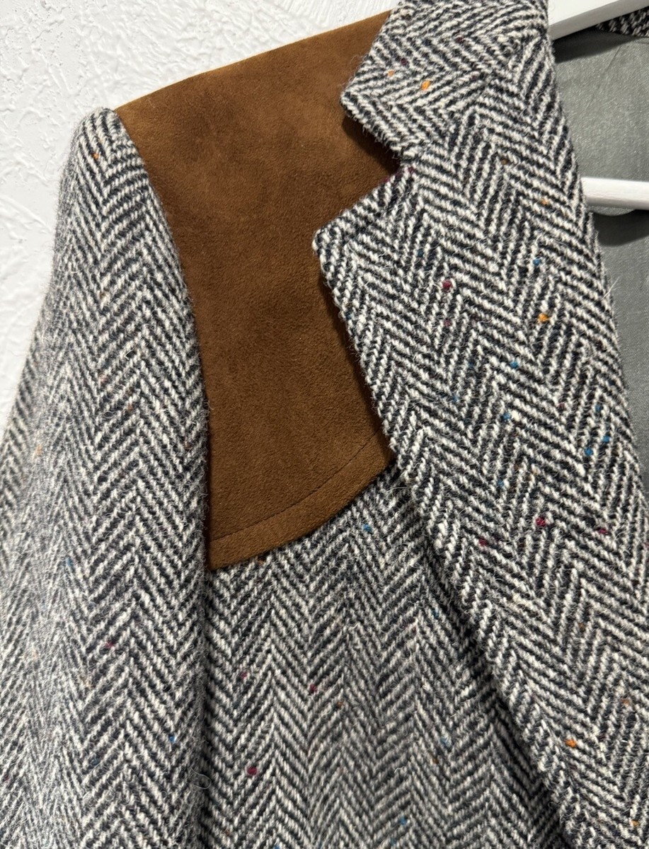 ジャケット・アウター Abercrombie&Fitch Harris Tweed jacket Abercrombie & Fitch /Harris Tweed Shooting Jacket Suede