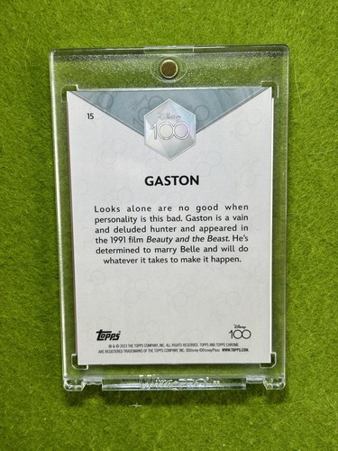 GASTON Disney 100 PINK REFRACTOR CARD # /399 SP 2023 Topps Chrome Beauty & Beast - Picture 22 of 24