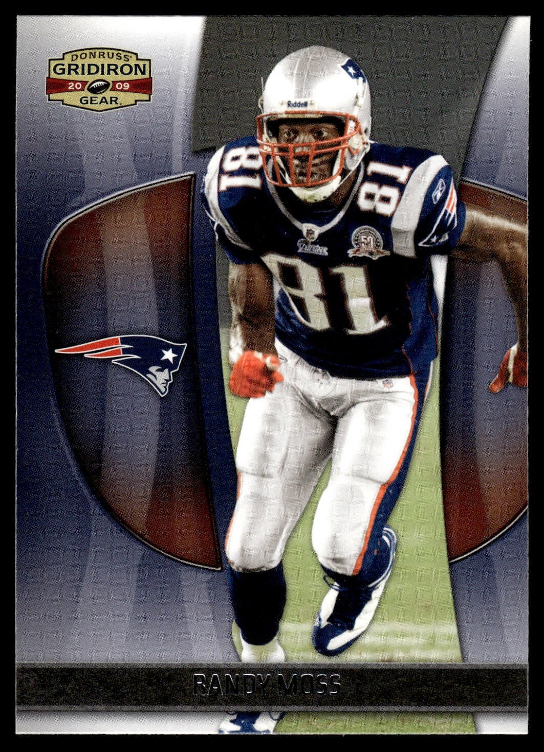 2009 Donruss Gridiron Gear - Randy Moss #75 Patriots