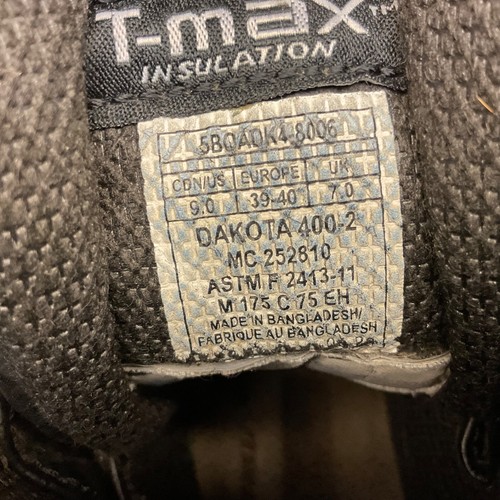 Botas de trabajo Dakota para mujer 8" cuatro básicas punta de acero placa compuesta 8006 tostadas 9M - Imagen 9 de 9
