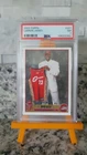 2003 Topps #221 NBA Draft LeBron James RC PSA NM 7