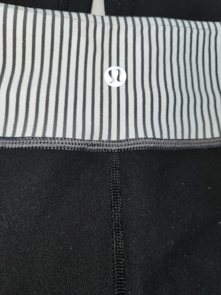 LULULEMON GROOVE PANT (Regular)Black / QUILT 07 SZ 6 REVERSIBLE 98