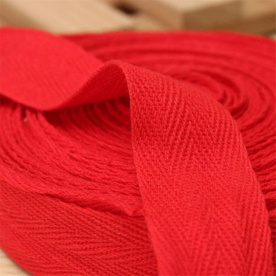 25mm Cotton Webbing Herringbone Twill Tape Sewing Strap For DIY Apron Cloth - image 4 of 4