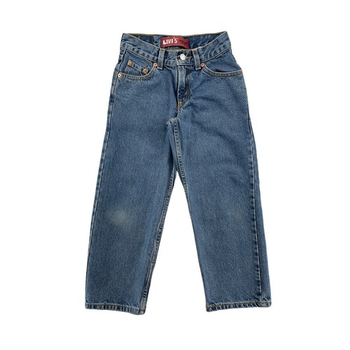 Levi’s 550 Boys Jeans Size 8 Reg 24x22 Blue Relaxed Fit Tapered Leg Cotton Denim - Picture 4 of 9