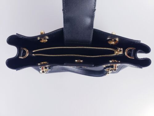Borsa Nuova Senza Etichette MICHAEL KORS Cynthia Media Nera Saffiano Pelle - Foto 4 di 10