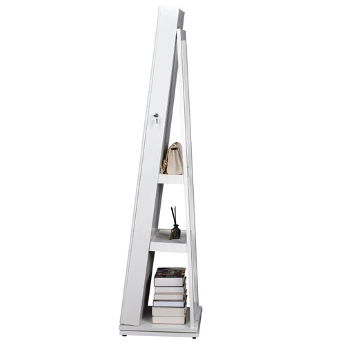 360°Swivel Jewelry Cabinet Full Length Mirror Standing Jewelry Armoire Organizer - Picture 8 of 46
