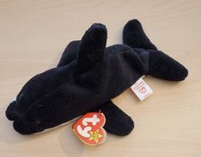 Ty Beanie Baby SPLASH the Killer Whale #4022 w/Errors  PVC 1993, Retired & New 