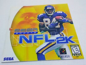 NFL 2K - Sega Dreamcast, 1999 - Complete, CIB