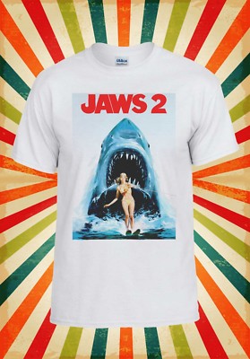 Jaws 2 Steven Spielberg Shark Attack Herren Damen Trägershirt Tank Top Unisex T-Shirt 2113